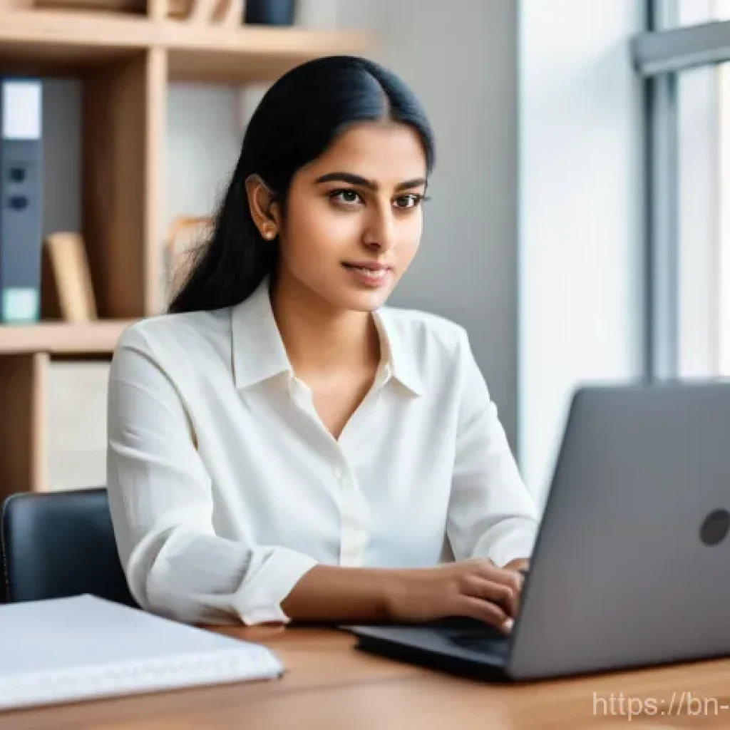 이커머스 플랫폼 활용법 - **Aspiration and Platform Choice:**
    "A confident and determined young South Asian woman, dressed...