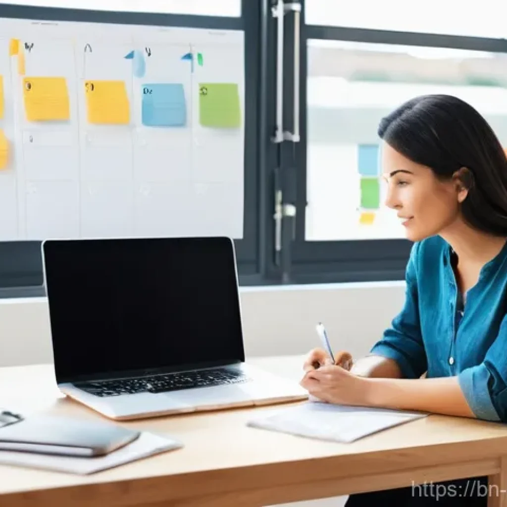 애플 캘린더 활용법 - **Prompt 1: Organized Life with Apple Calendar**
    "A bright, clean, and modern home office settin...