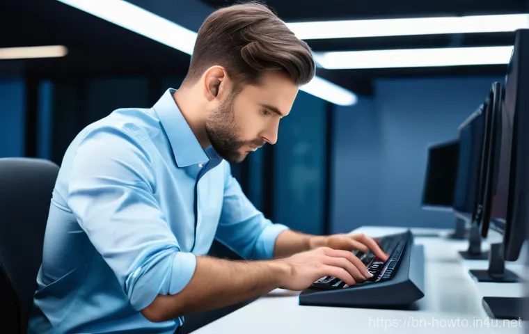 키보드 단축키 활용법 - **Prompt 1: Focused Blogger's Flow**
    "A vibrant, eye-level shot of a young adult woman (20s-30s)...