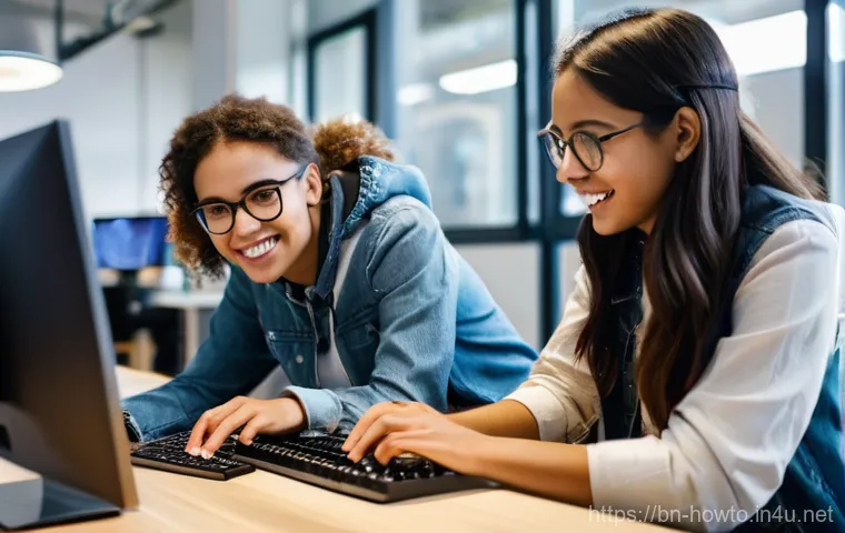 키보드 단축키 활용법 - **Prompt 2: Multitasking Master at Work**
    "A dynamic, medium shot of a male professional (30s-40...