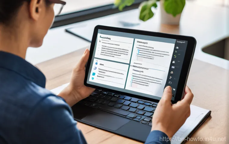 디지털 노트 활용법 - **Prompt:** A vibrant and dynamic scene featuring a person, male or female, in their late 20s or ear...