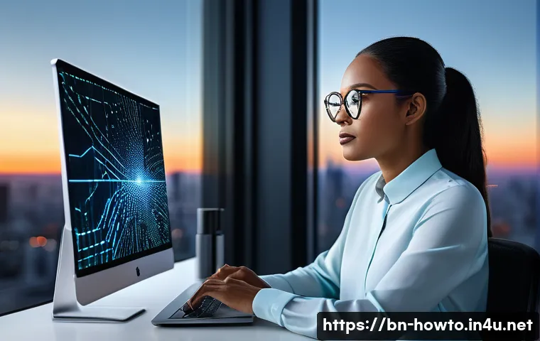 검색광고 활용법 - **AI-Powered Content Creator's Success:** A dynamic, full-shot image of a young, diverse content cre...